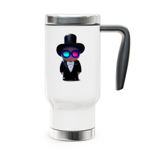 Suave Stainless Steel Travel Mug – 14oz with Handle for Coffee Lovers