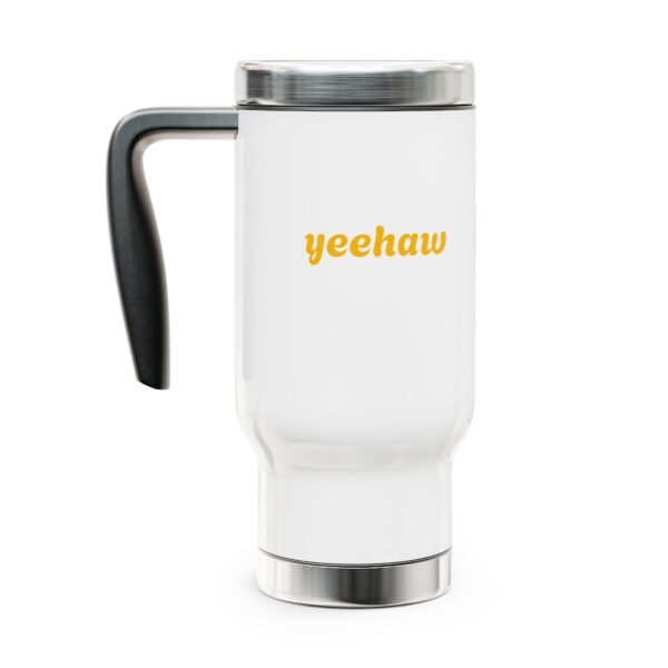 Yeehaw Stainless Steel Travel Mug - 14oz Adventure Tumbler - Image 4