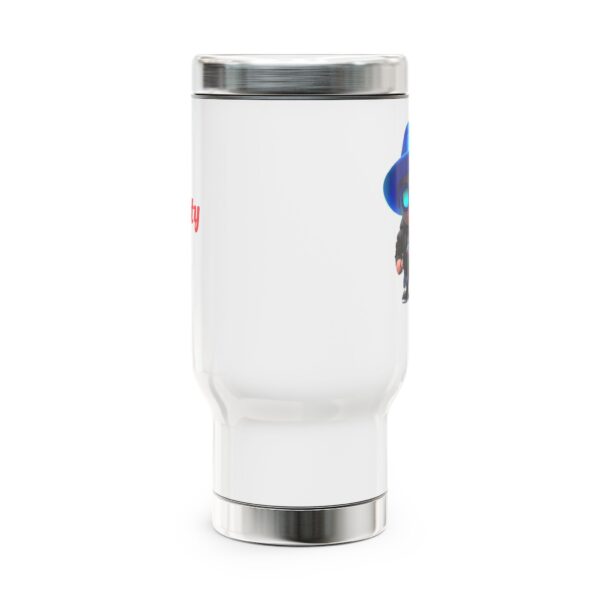 Feisty Stainless Steel Travel Mug with Handle - 14oz - Image 3